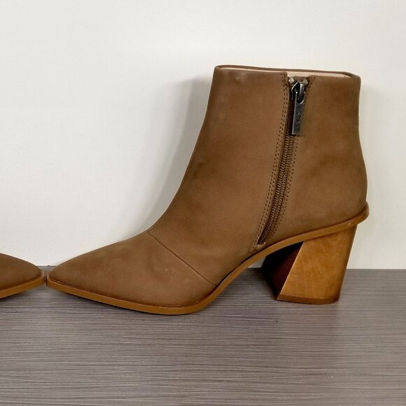 1 State Kelte Pointed Toe Bootie, Tan Leather, Womens Size 6 M / 36.5 - Picture 8 of 13